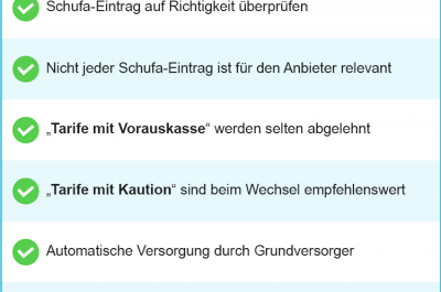 Stromanbieter ohne Bonitätsprüfung 2026 – kostenlos Preise vergleichen