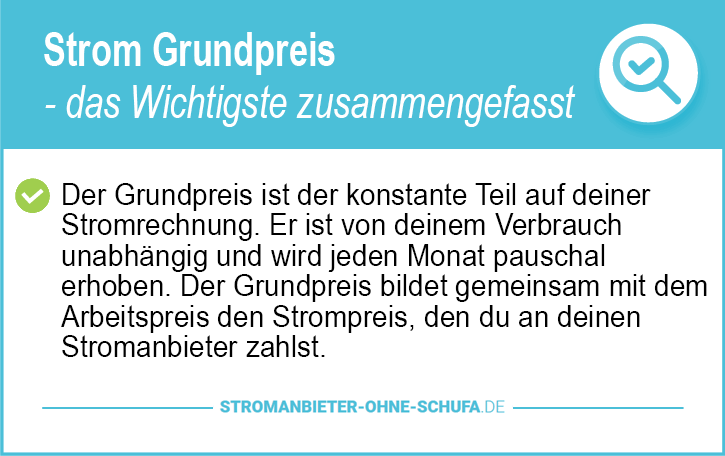 Stromanbieter ohne Grundpreis