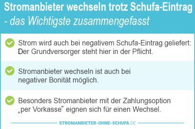 Stromanbieter mit Prämie trotz Schufa-Eintrag – Jetzt Wechselbonus sichern!
