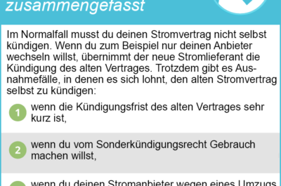 Stromanbieter kündigen und wechseln: Sparen Sie mit uns mehrere hundert Euro pro Jahr!