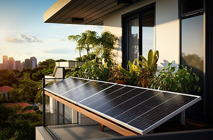 Photovoltaikanlage für den Balkon